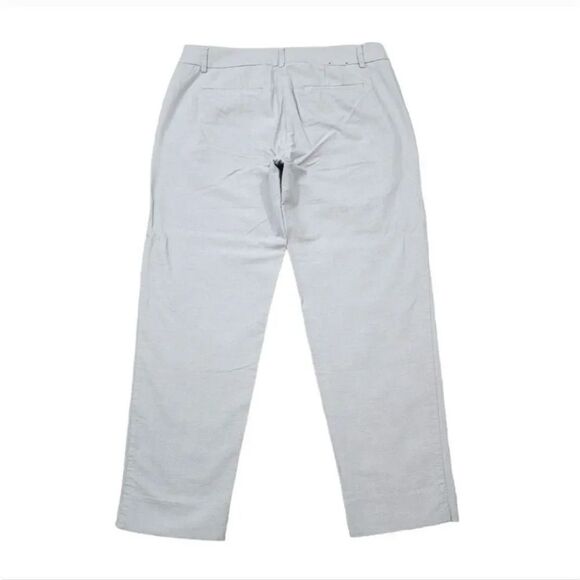 J. Crew Skimmer Oxford Cotton Crop Trouser Pants in Gray Size 4 - Picture 5 of 10